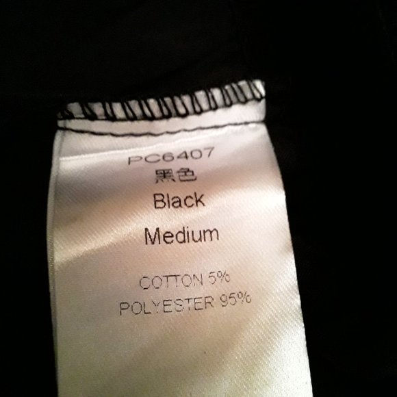 Women's Black Gothic Peasant Top Blouse Size Medium - Picture 5 of 6